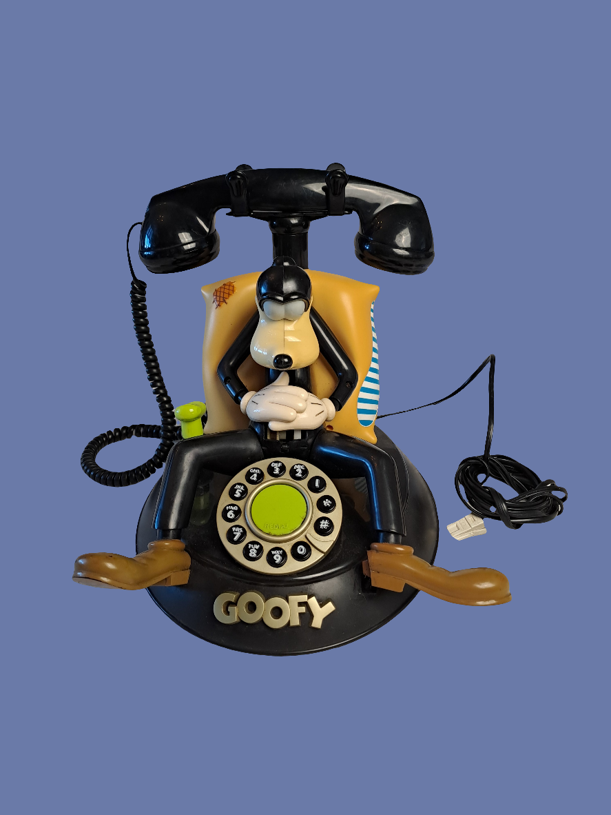 Disney Goofy Vintage Telephone / Disney Fedtmule Vintage Telefon
