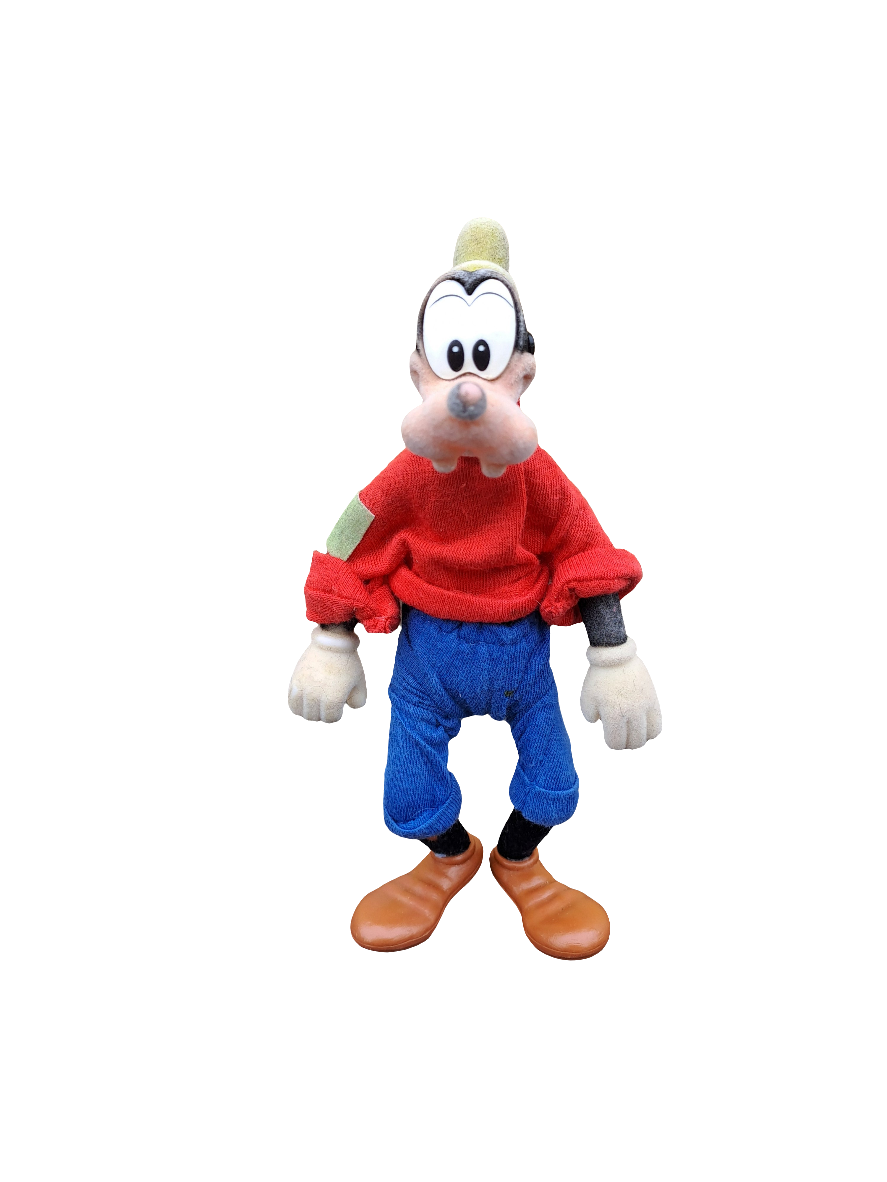 Disney. Goofy Flocked Soft Figure/Fedtmule. Plastik m/blødt stof overtræk