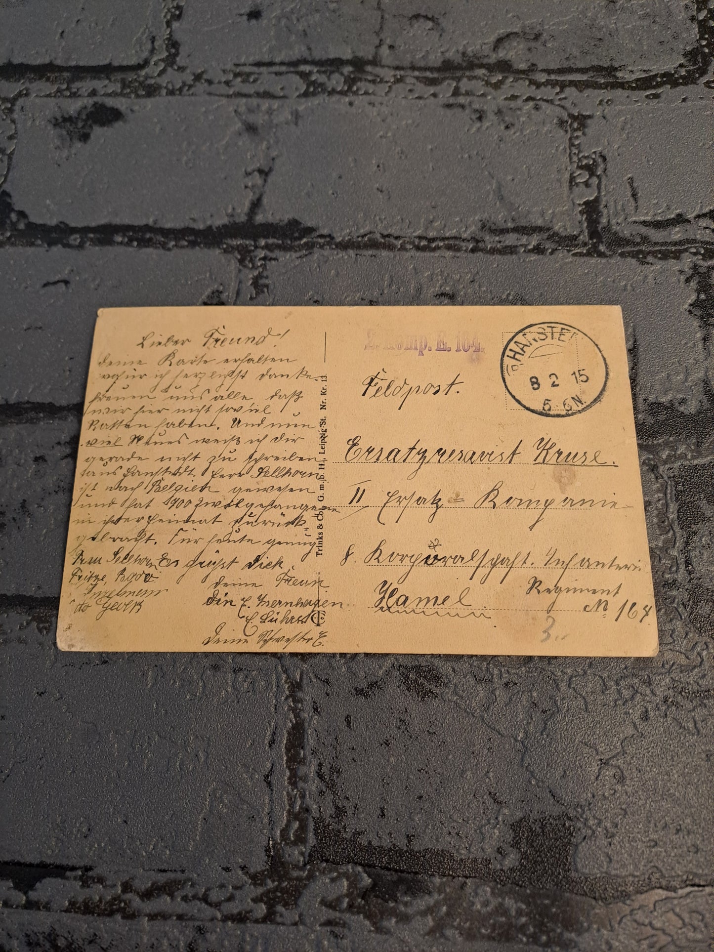 WW1 Postcard "Unsere Feinde" Ultra Rare / WW1 Postkort "Unsere Feinde" Ultra Sjældent