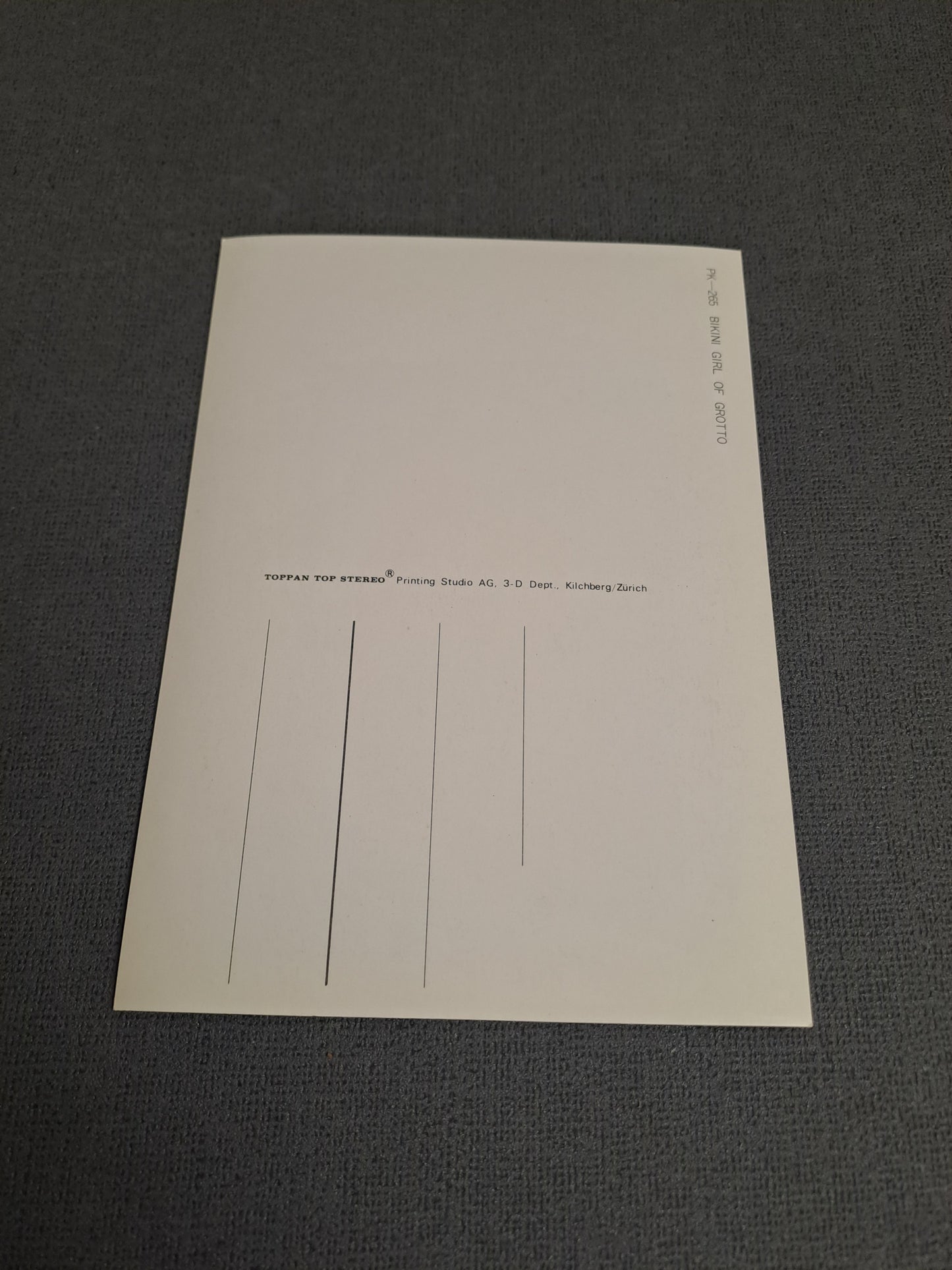 Vintage Erotic Postcard with Changing Effect / Vintage Erotisk Postkort med Skiftende Effekt