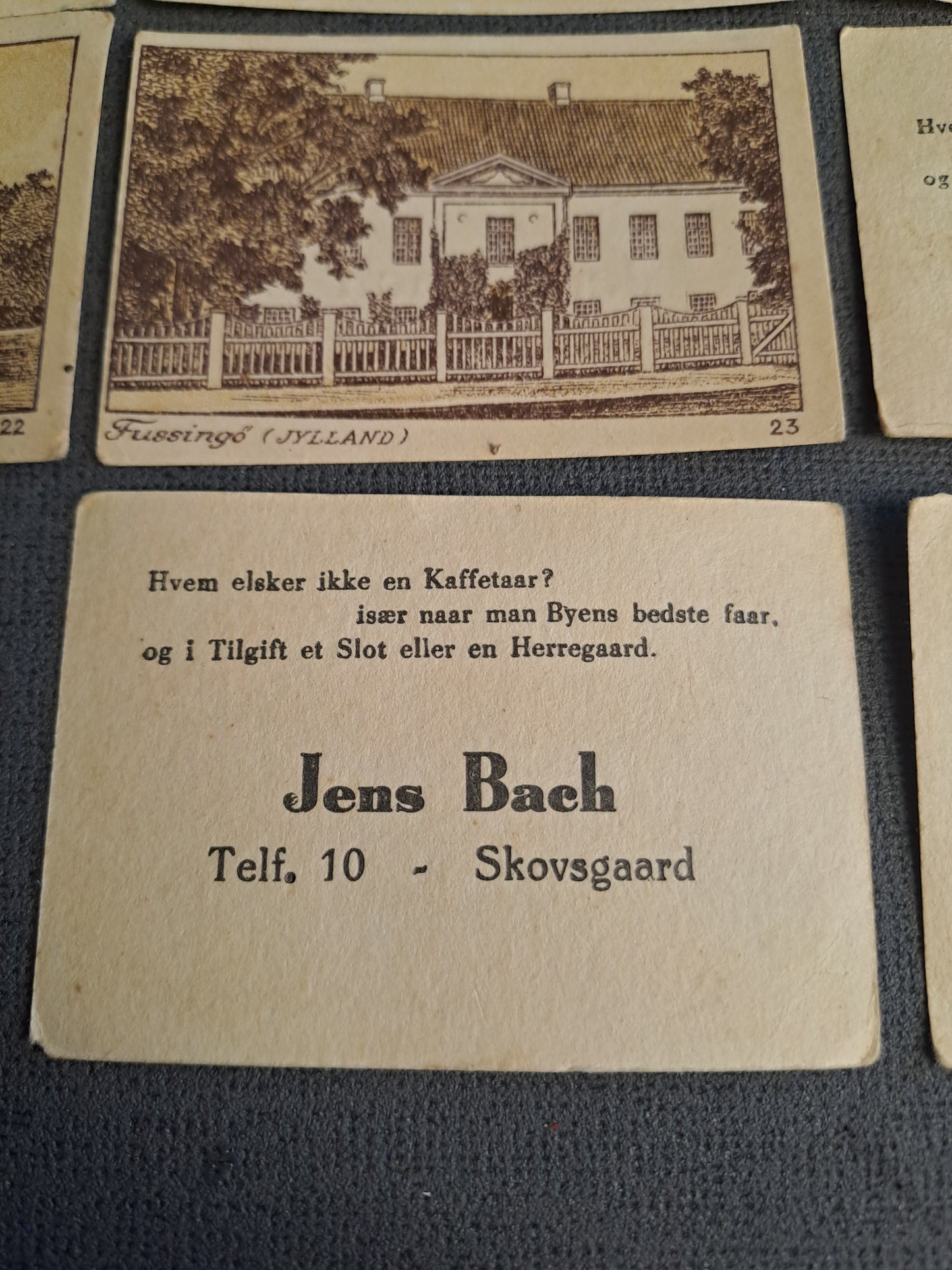 Collecting Cards Castles and Mansions of Denmark / Samlekort Danske Slotte og Herregårde