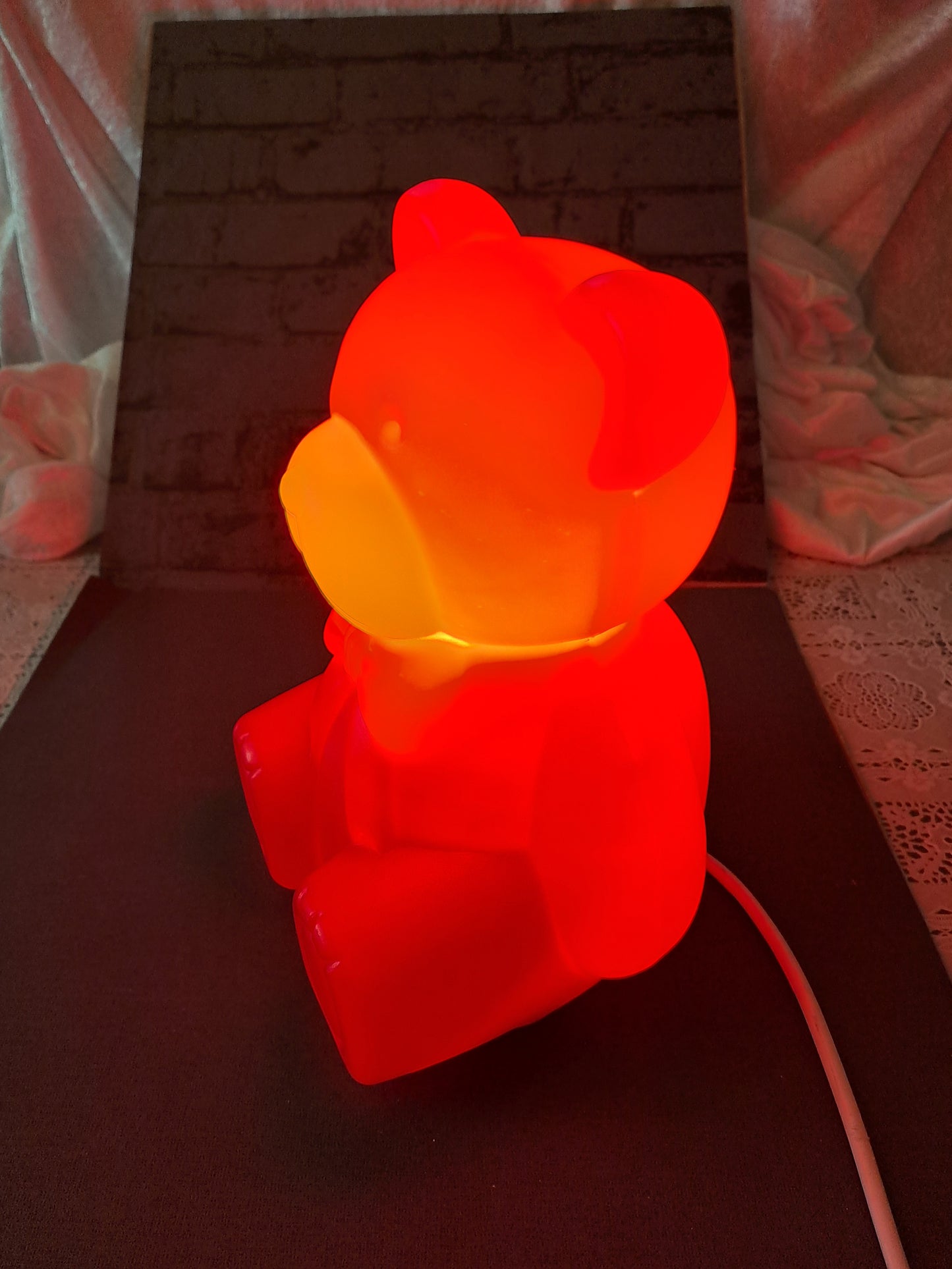 Vintage Teddy Table Lamp / Vintage Bamse Bordlampe