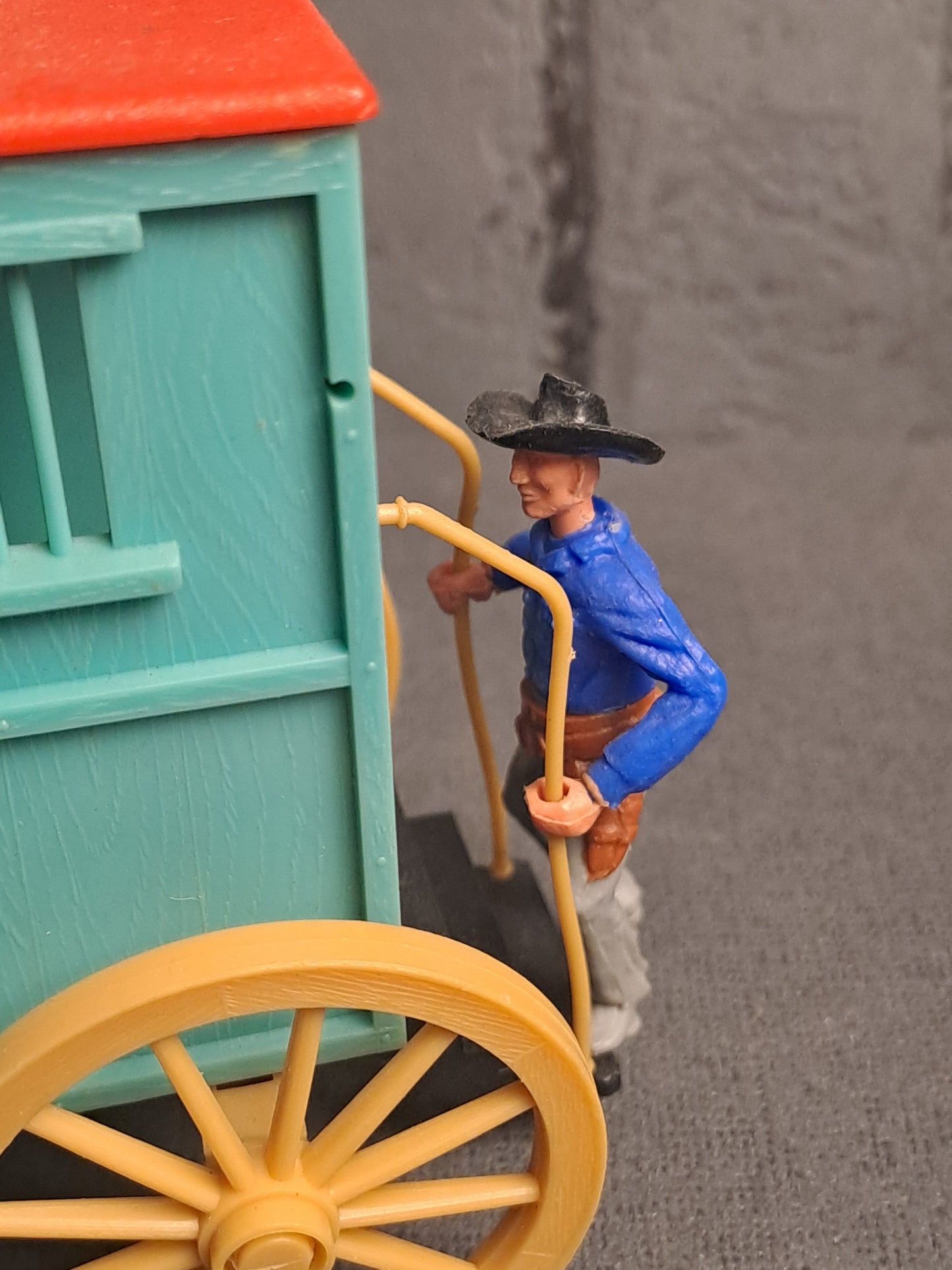 Timpo Toys Clay County Jail Wagon / Timpo Toys Clay County Fængselsvogn