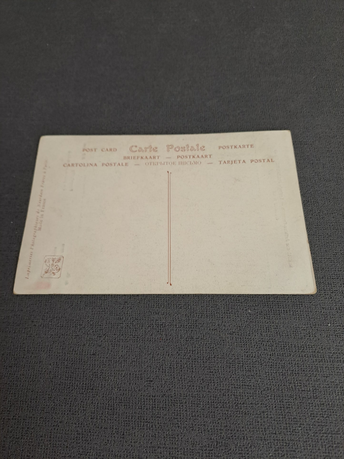 Antique French Postcard / Antik Fransk Postkort