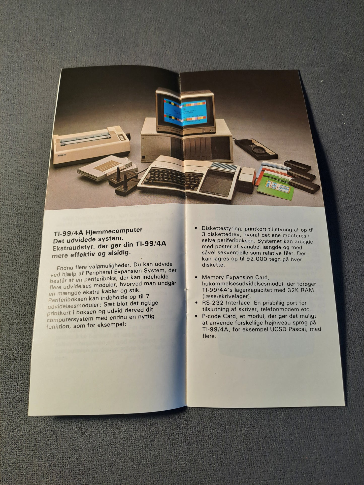 Texas Instruments TI-99/44 Vintage Instructions Book Danish Edition/Dansk Udgave 1983