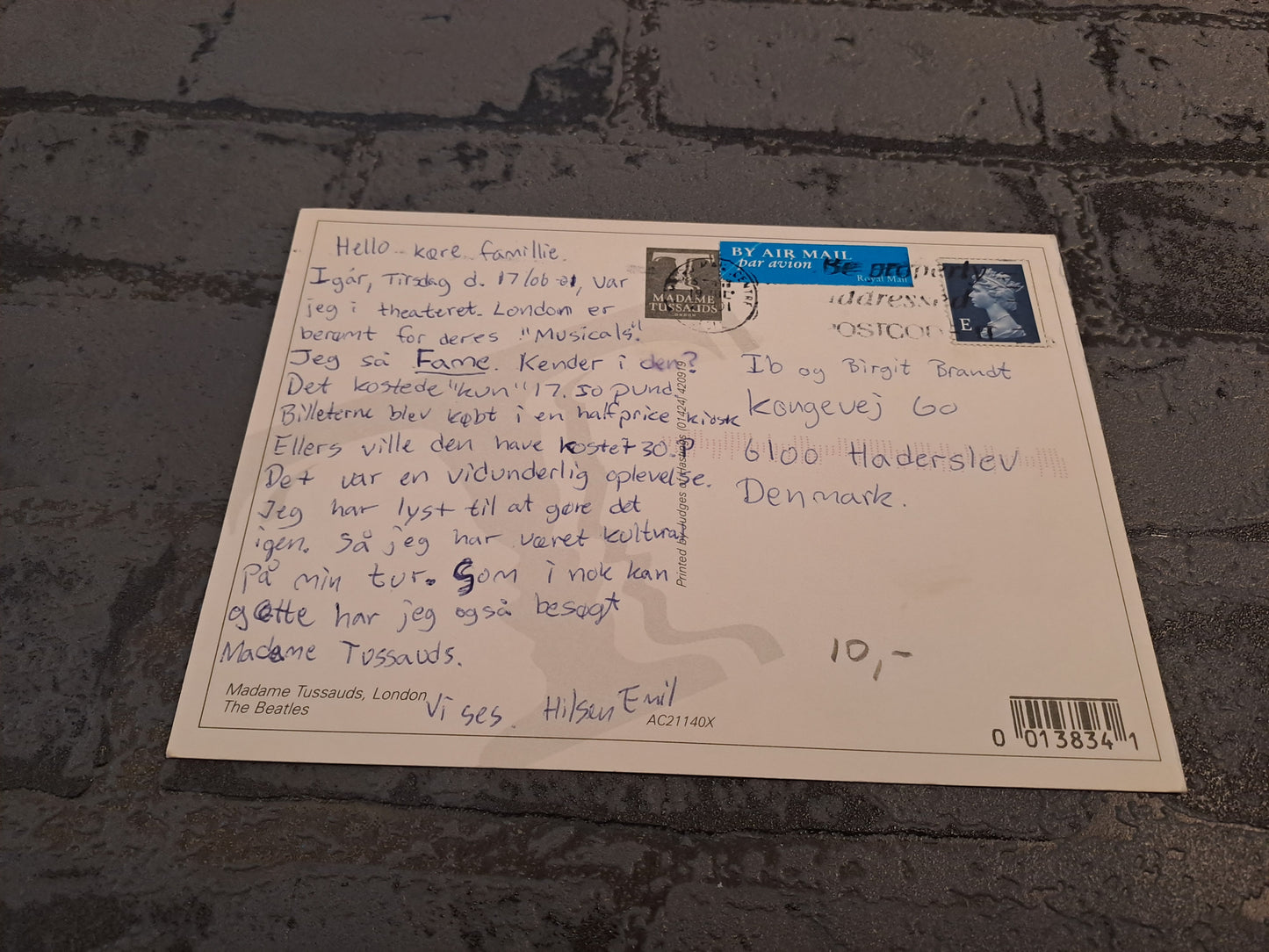 The Beatles Postcard Madame Tussauds London