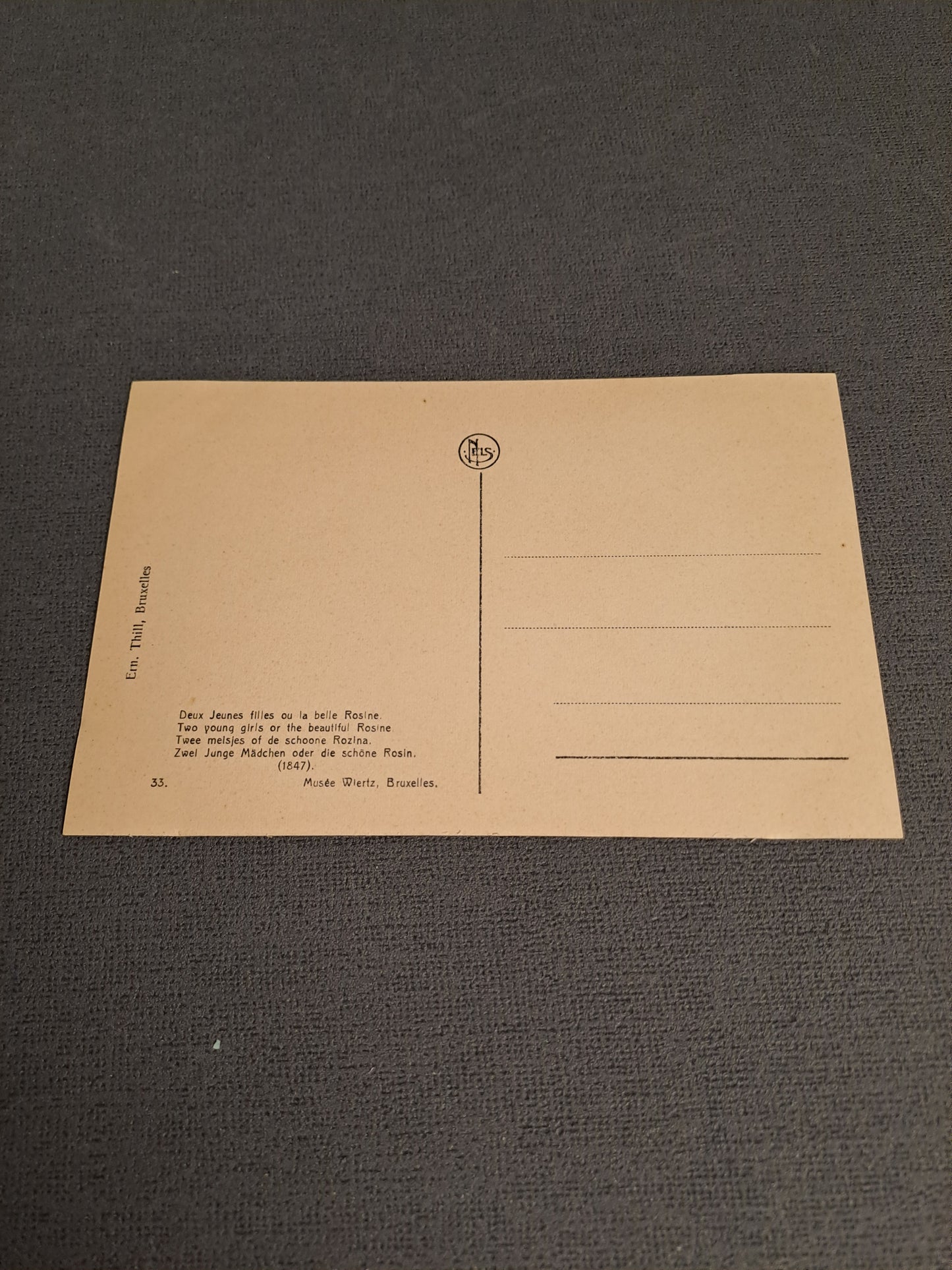 Antique French Postcard 1910-1920 / Antik Fransk Postkort 1910-1920