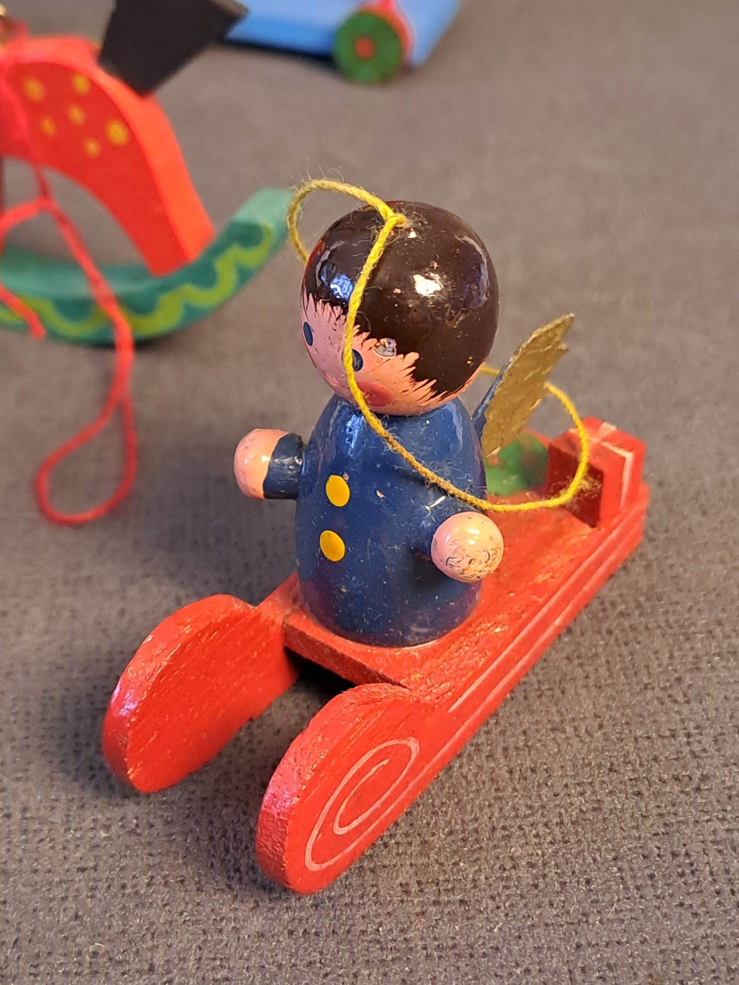 Vintage Julophæng i Træ