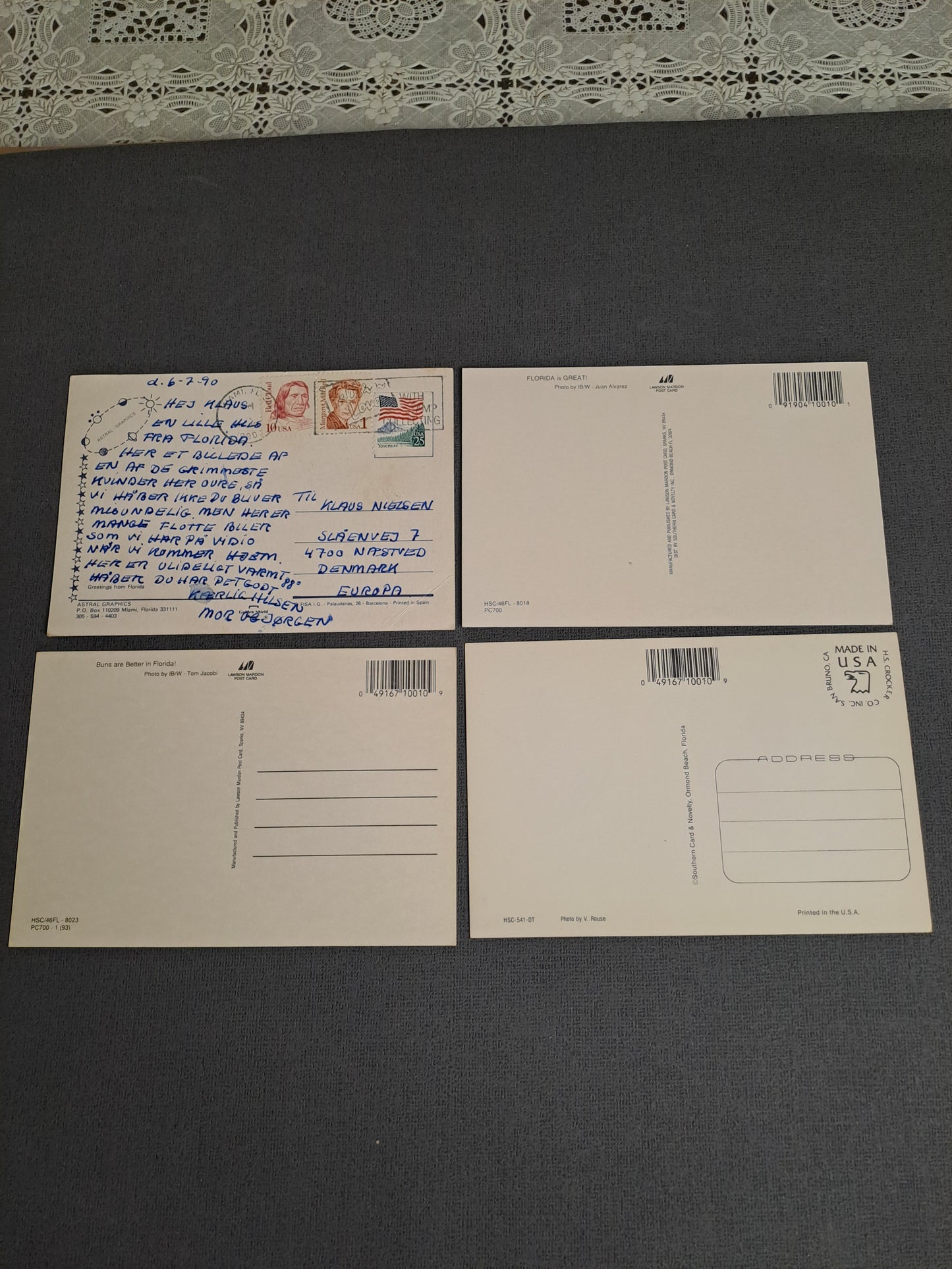 US Vintage Erotic Postcards / Amerikanske Vintage Erotiske Postkort