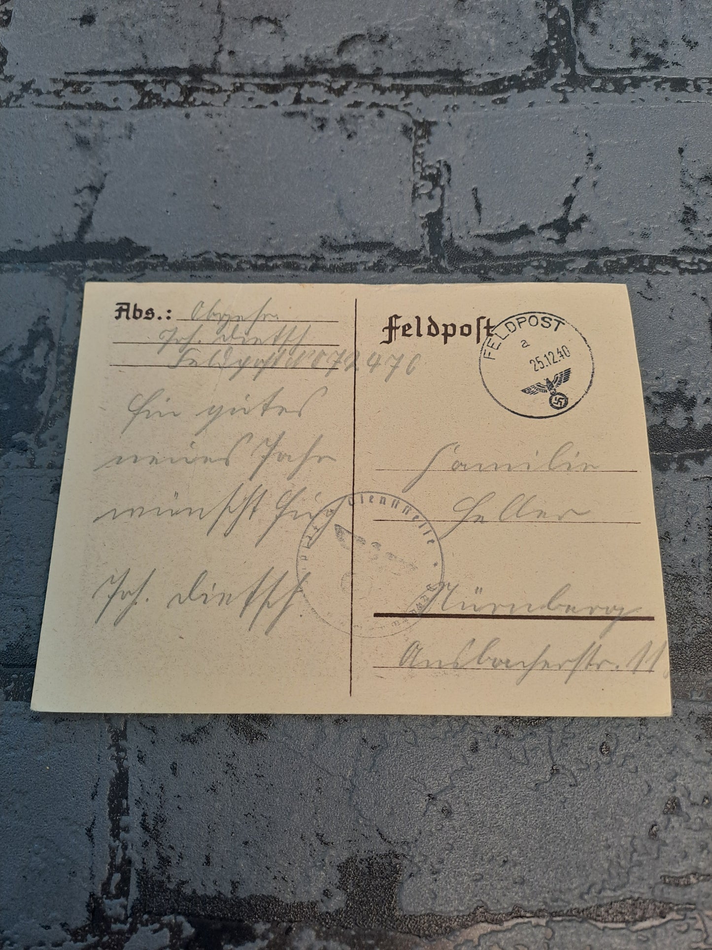 WW2 Postcard Jahres Ende 1940/41