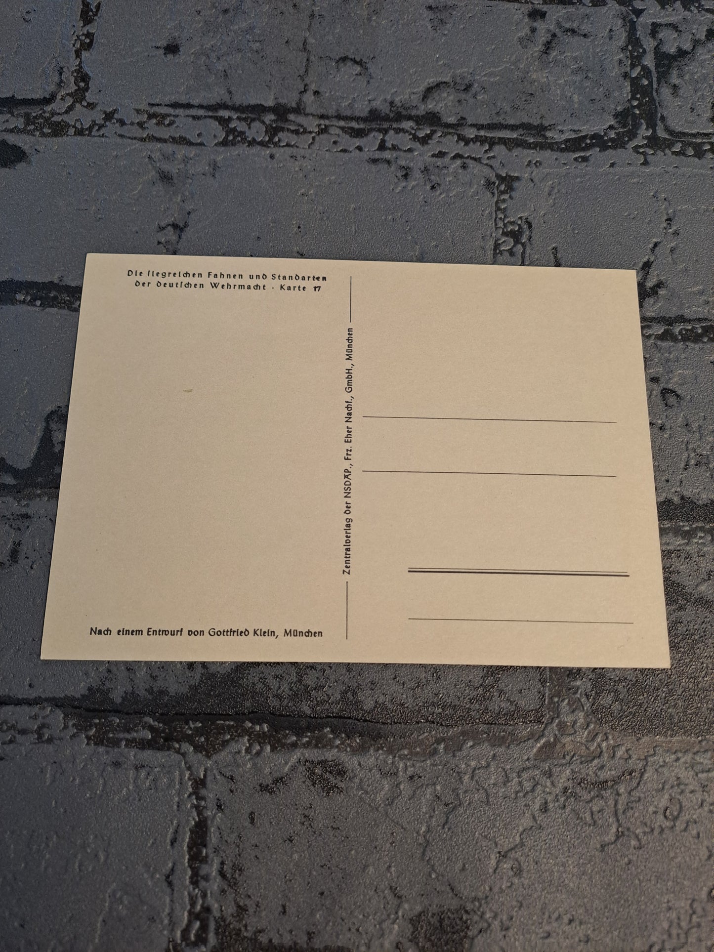 WW2 Postcard Flakartillerie Die Siegreichen Und Standarten Karte 17