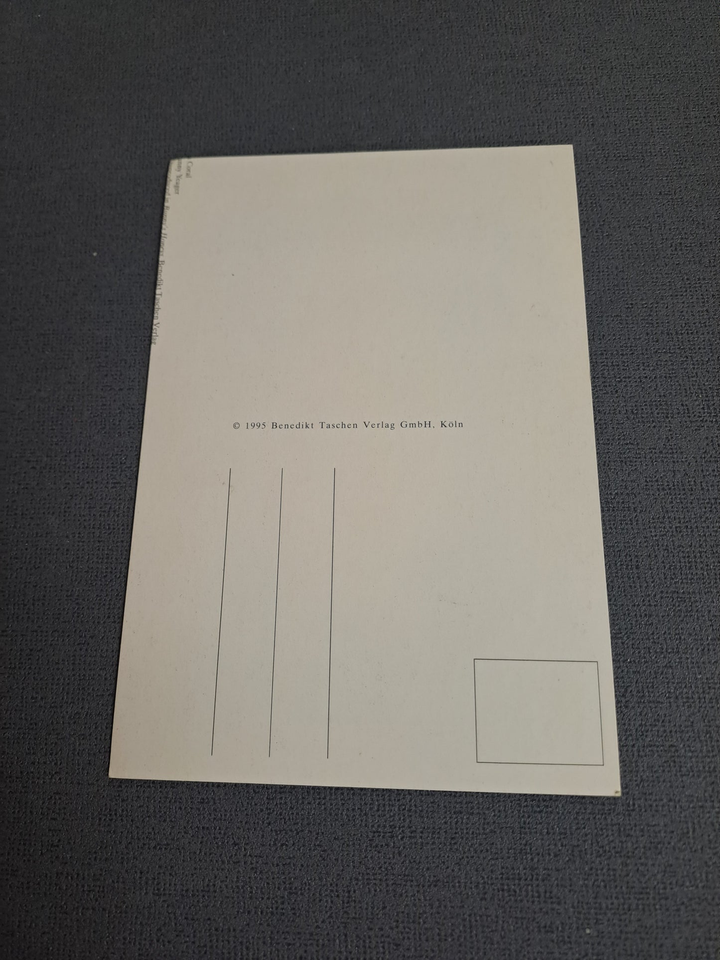 Vintage Postcard / Vintage Postkort