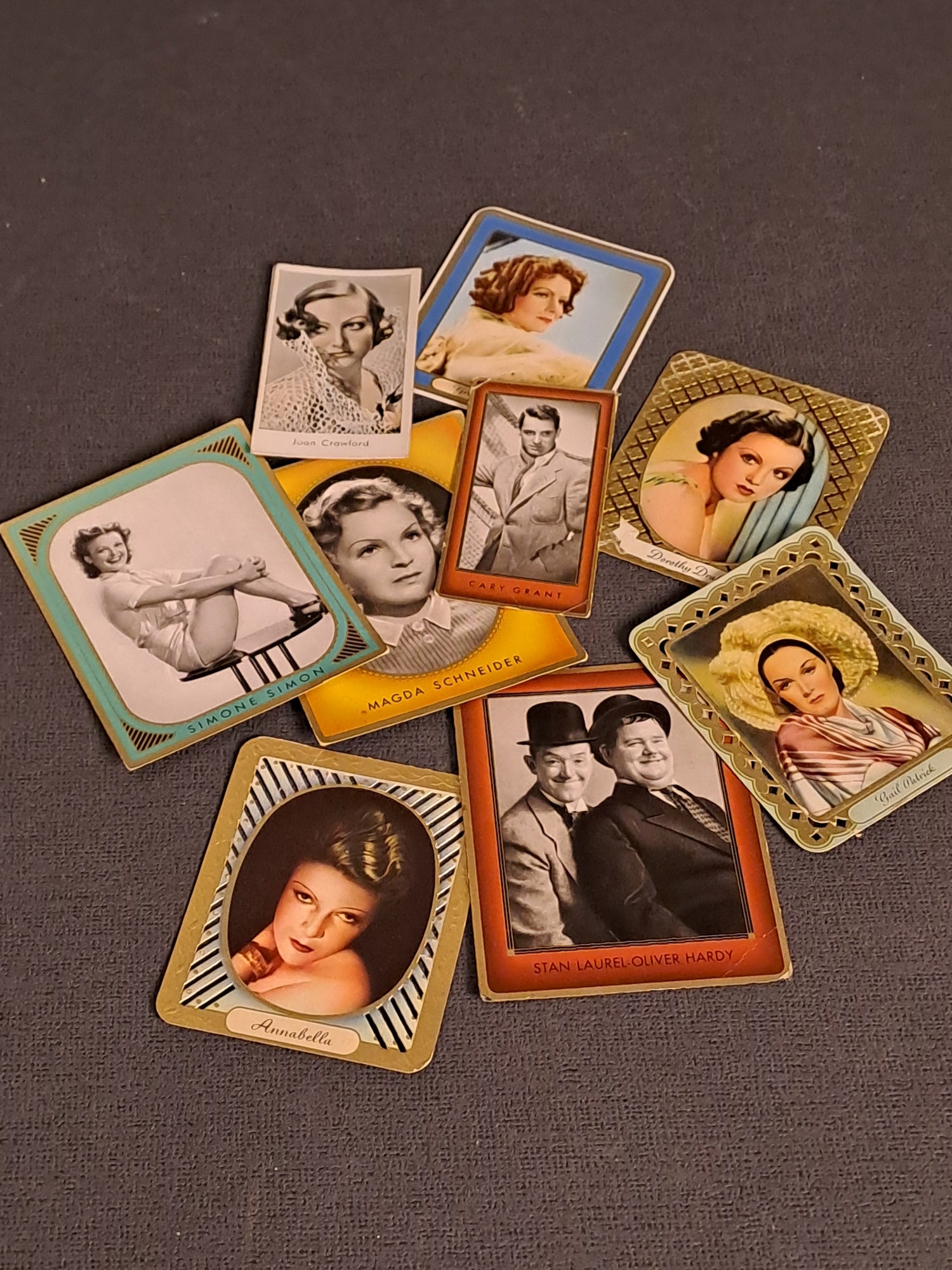 Vintage Movie Stars Collecting Cards / Vintage Filmstjerner Samlerkort