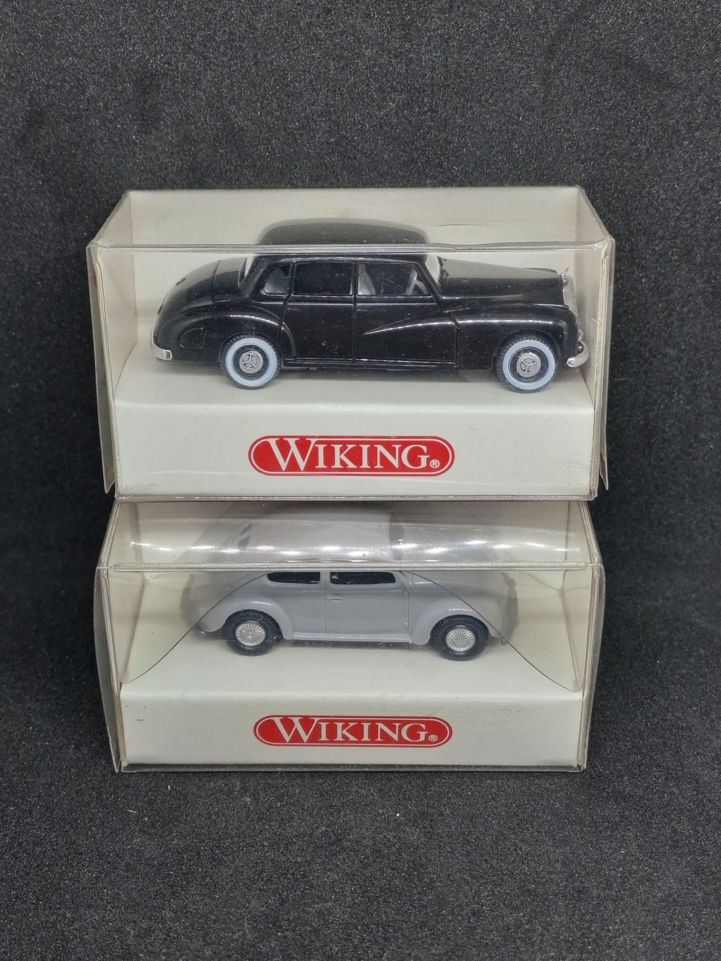 Wiking Mercedes 300 og VW 1200