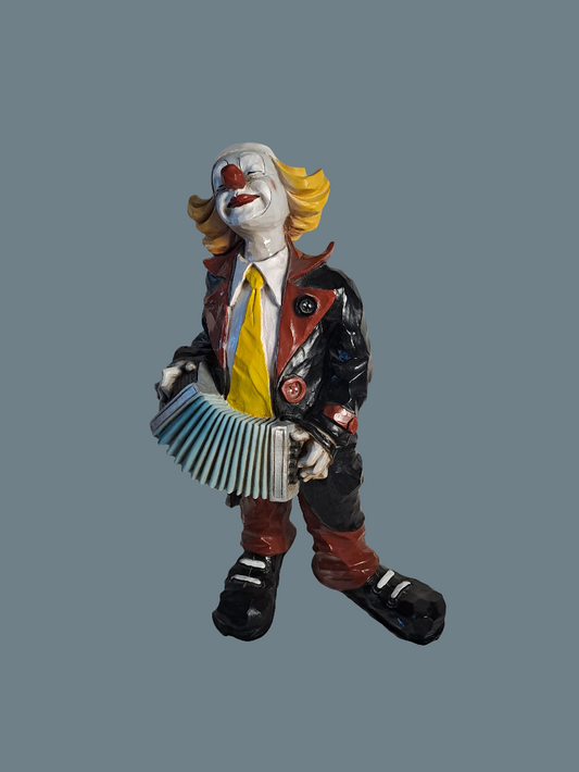 Clown with Accordion/Klovn med Harmonika