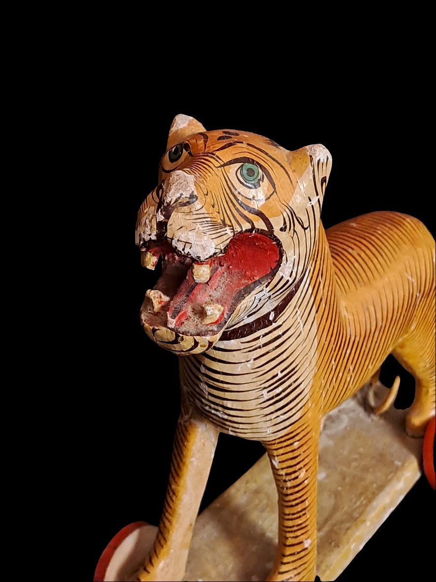 Antique Tiger on wheels