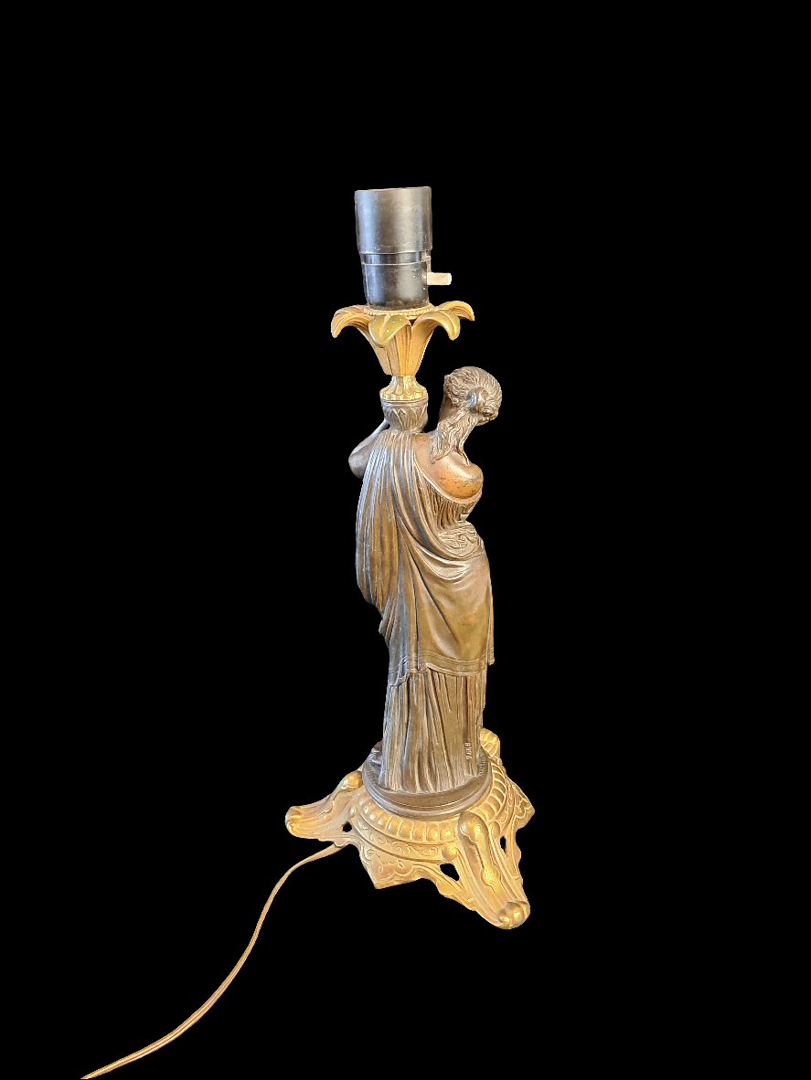 Mathurin Moreau Figurin Table Lamp