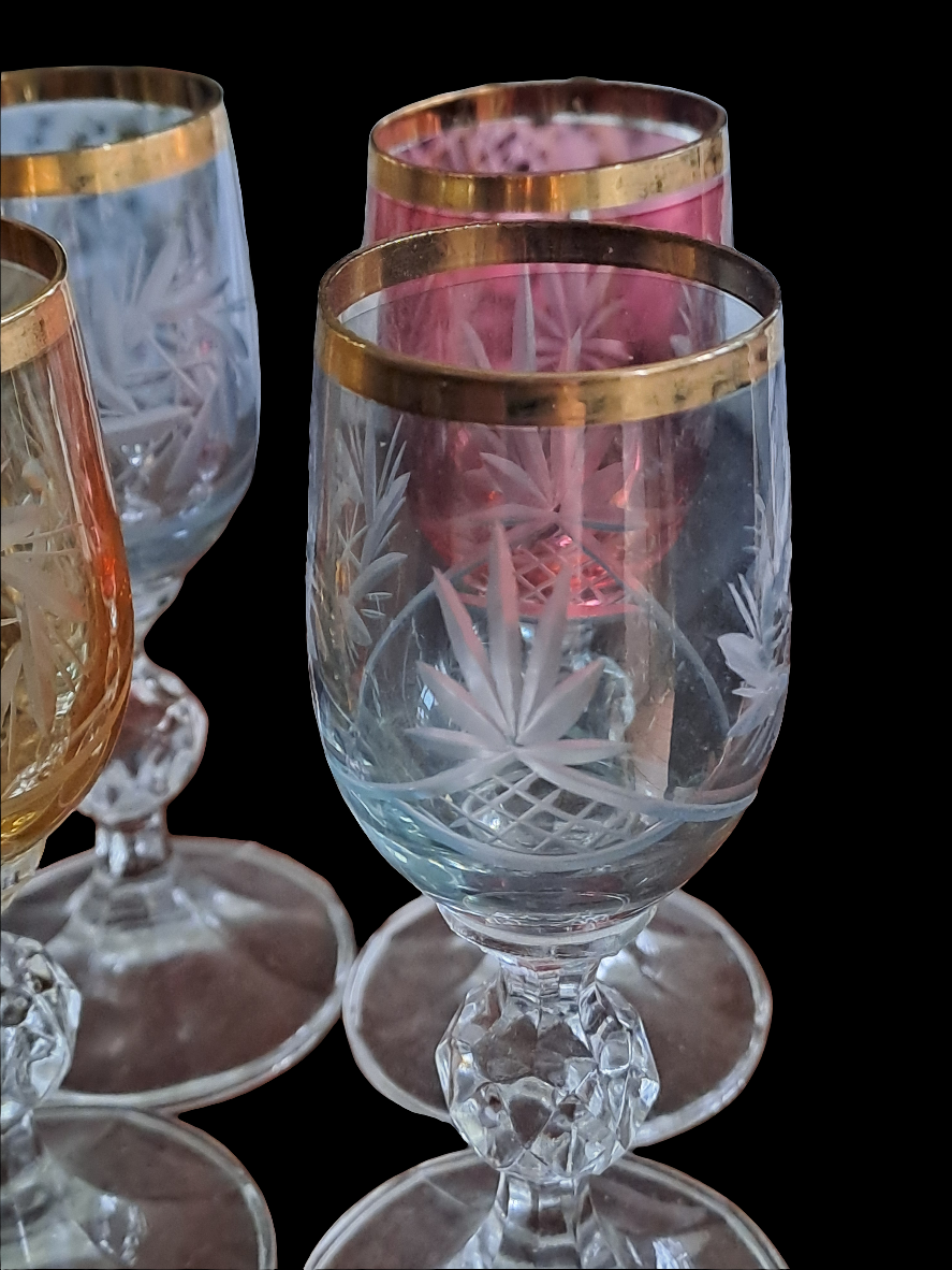 Colored Liqueur Glasses