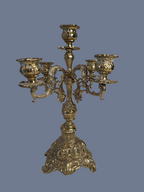 Candelabre in Brass/5-armet Kandelaber i Messing.