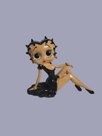 Betty Boop figure in Black Dress / Betty Boop figur i Sort Kjole
