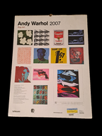 Andy Warhole Pop Art Calendar Sealed/Andy Warhole Pop Art Kalender Ubrudt Emballage