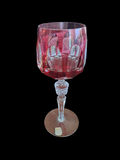 Bohemian Crystal Red Wine Glass