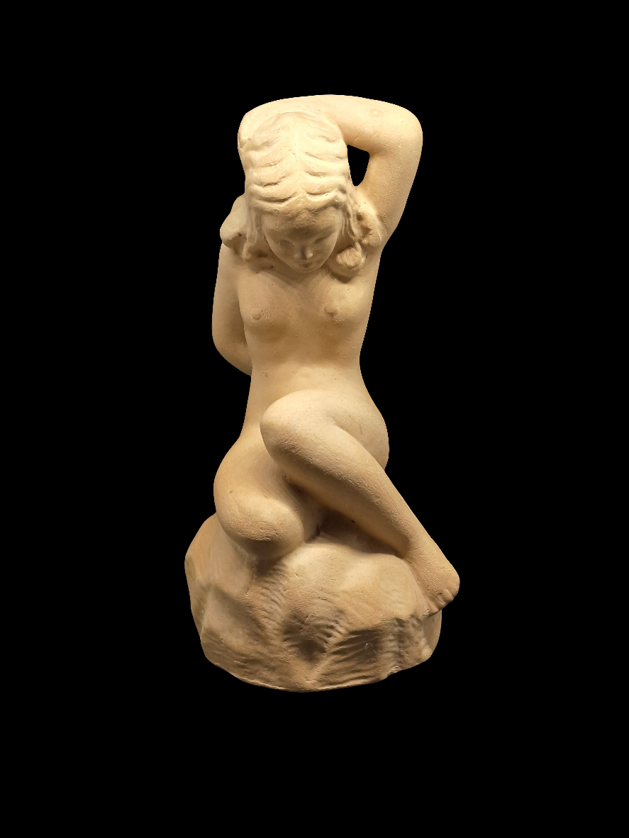 Nude Woman on Stone. Ove Rasmussen.