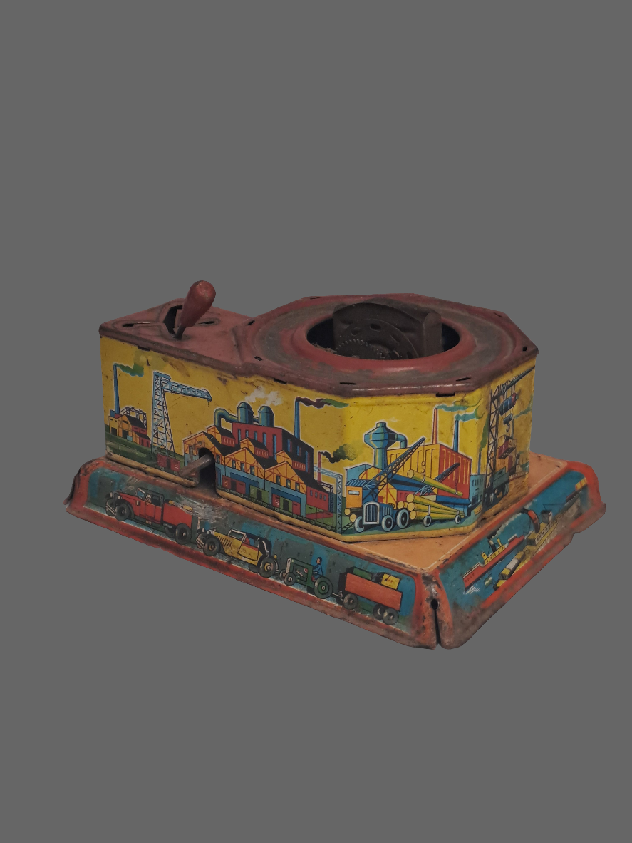 Antique Toy Gely No192 - Antik Blik Kran Gely No192