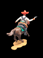 Mexican on horse w/white torso.