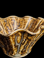 Arne Bang, Curved bowl w/frilled edge