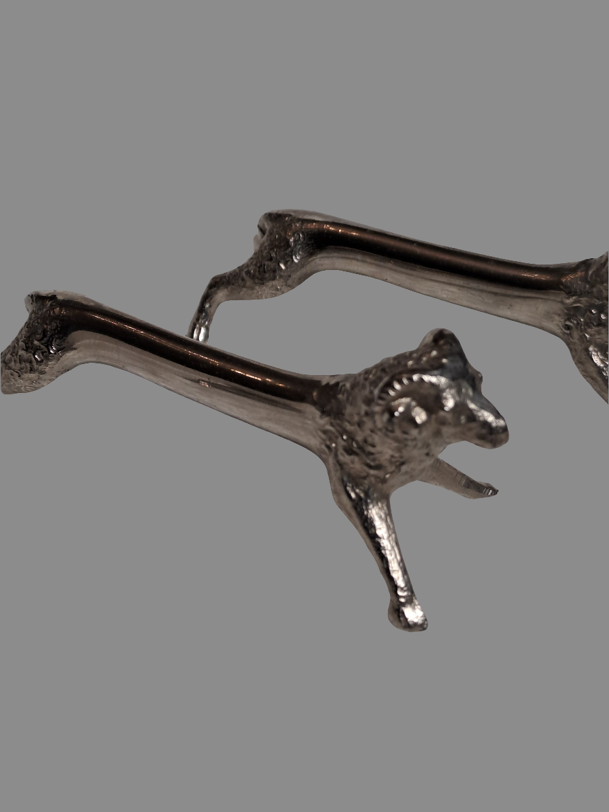 Vintage Porte Coteau/Andirons / Vintage Knivholdere
