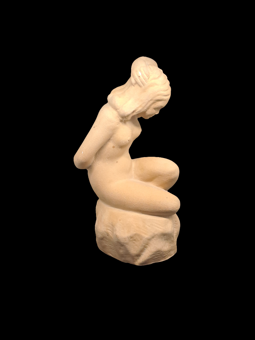 Nude Woman on Stone. Ove Rasmussen.