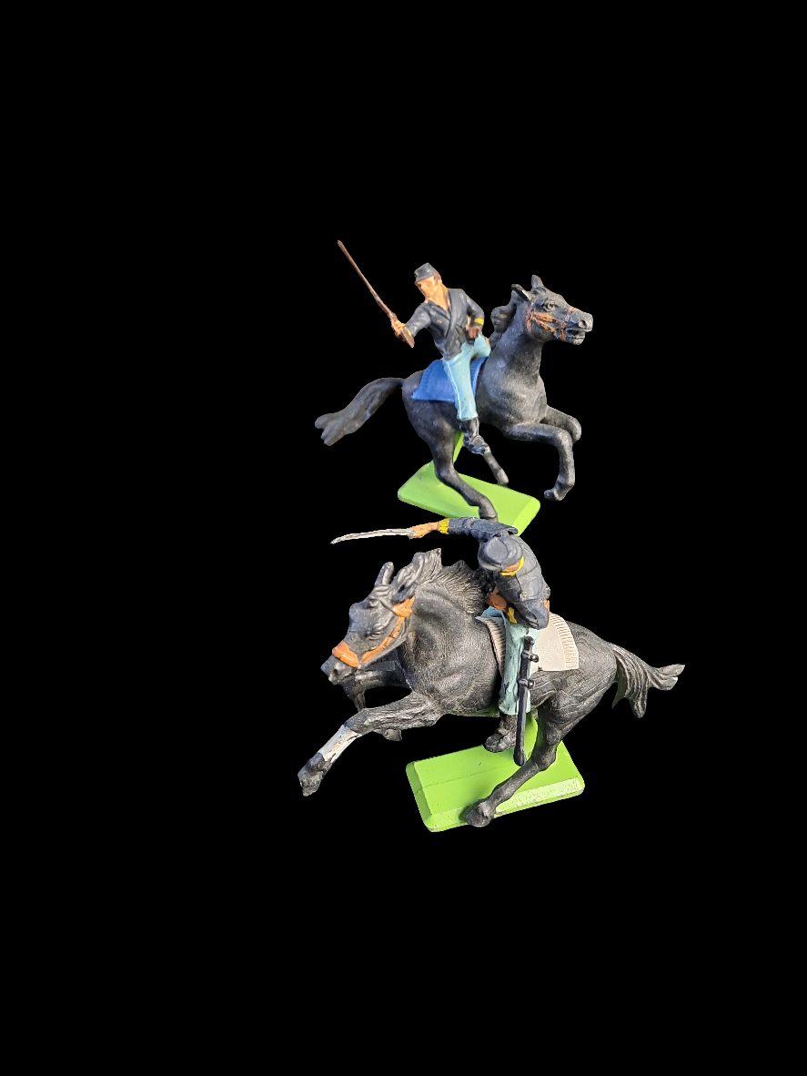 Britains Deetail. U.S Cavalry Soldiers on Horse / Nordstats Soldater på Hest