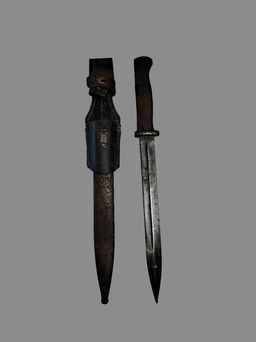 WW2 K98 German Bayonet with Scabbard