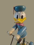Donald Duck Wooden Toy 1950's / Anders And Træ Legetøj 1950'erne
