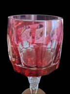 Bohemian Crystal Red Wine Glass