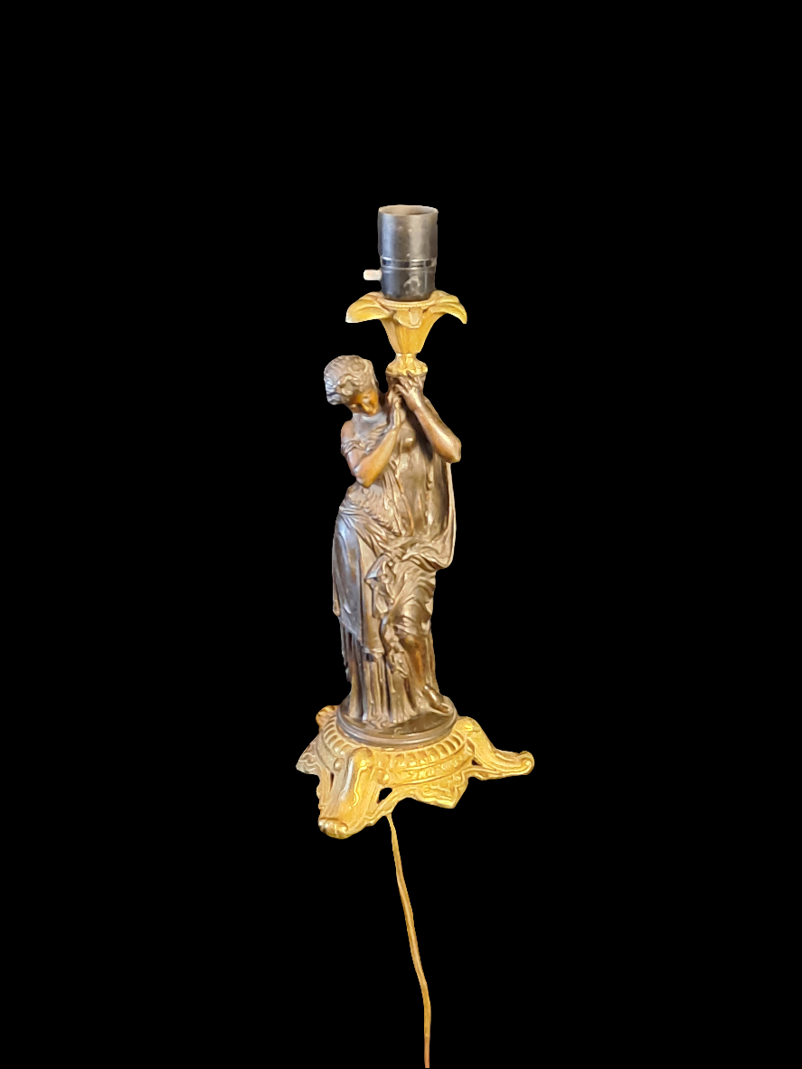 Mathurin Moreau Figurin Table Lamp