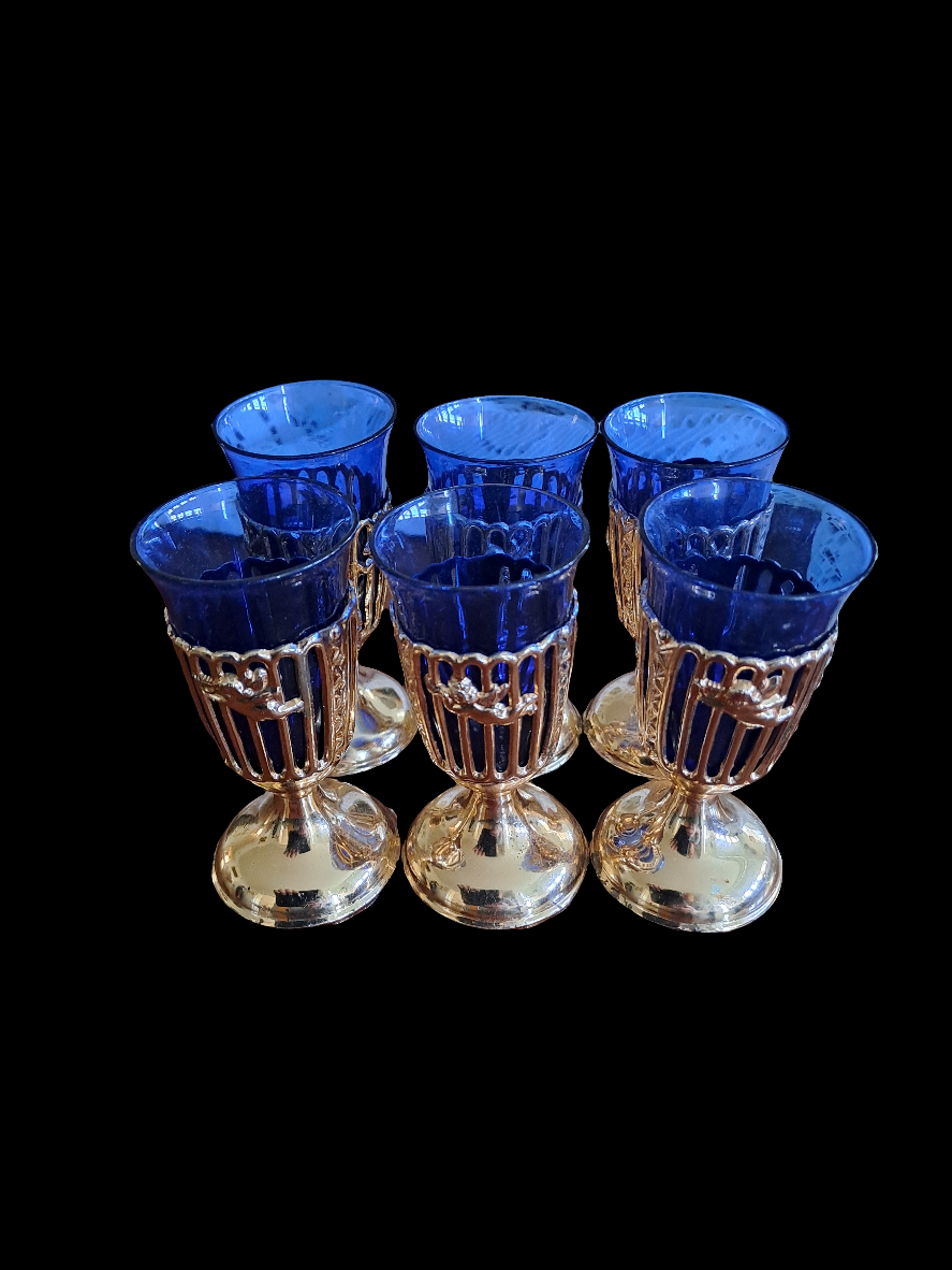 6 stk. Snapseglas