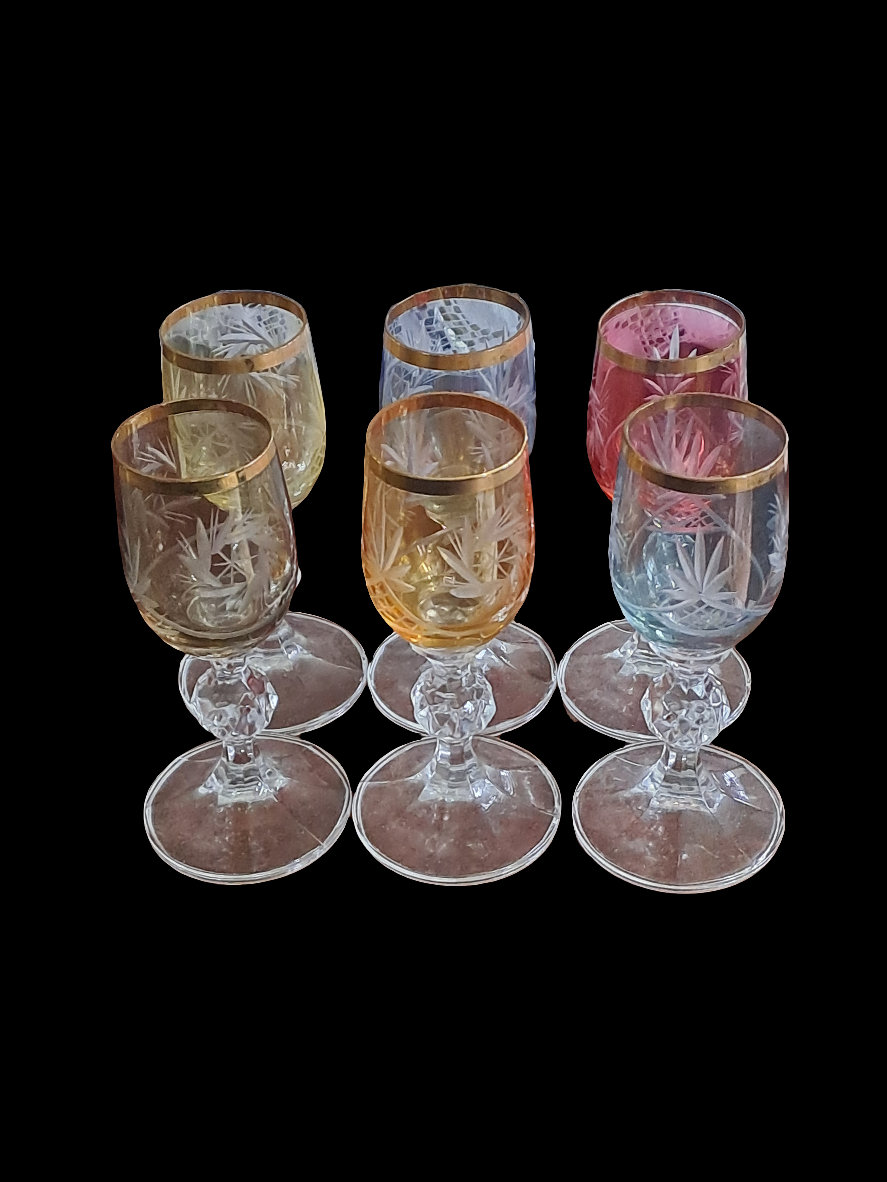 Colored Liqueur Glasses