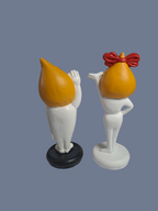 Esso. Mr. and Mrs. Dropp Figures. / Esso Figurer
