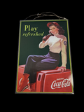 Coca Cola Advertising Sign / Coca Cola Reklameskilt