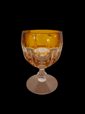 Bohemian Cognac Glass Yellow/Bøhmisk Cognac Glas Gul