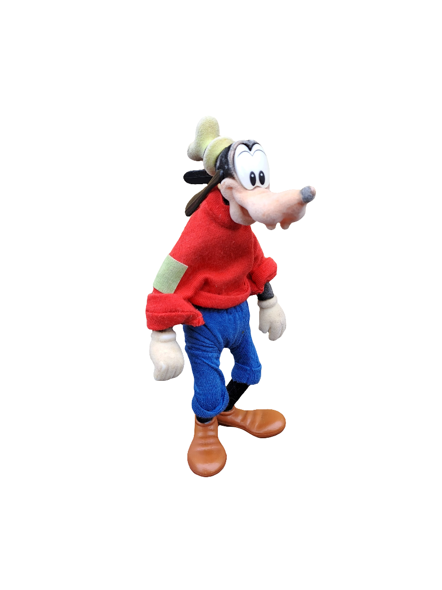Disney. Goofy Flocked Soft Figure/Fedtmule. Plastik m/blødt stof overtræk