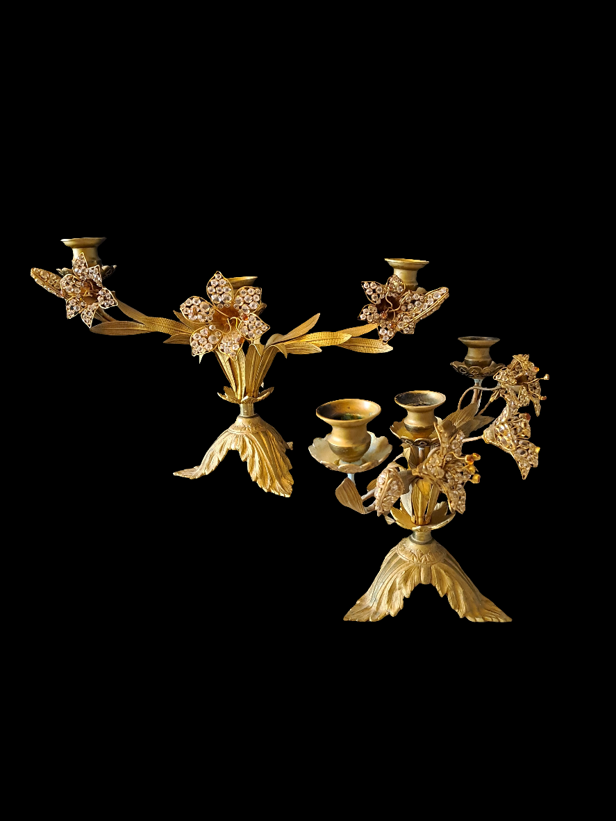 A pair of "Bouasse Jeune Paris" candelabra