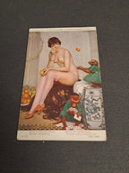 Antique French Postcard 1910-1920 / Antik Fransk Postkort 1910-1920