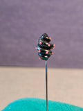 Twisted Glass Hatpin