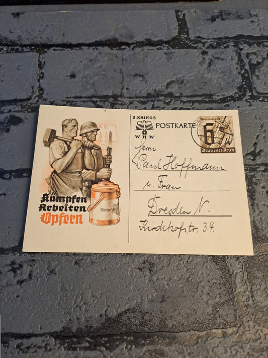 WW2 Postcard WHW