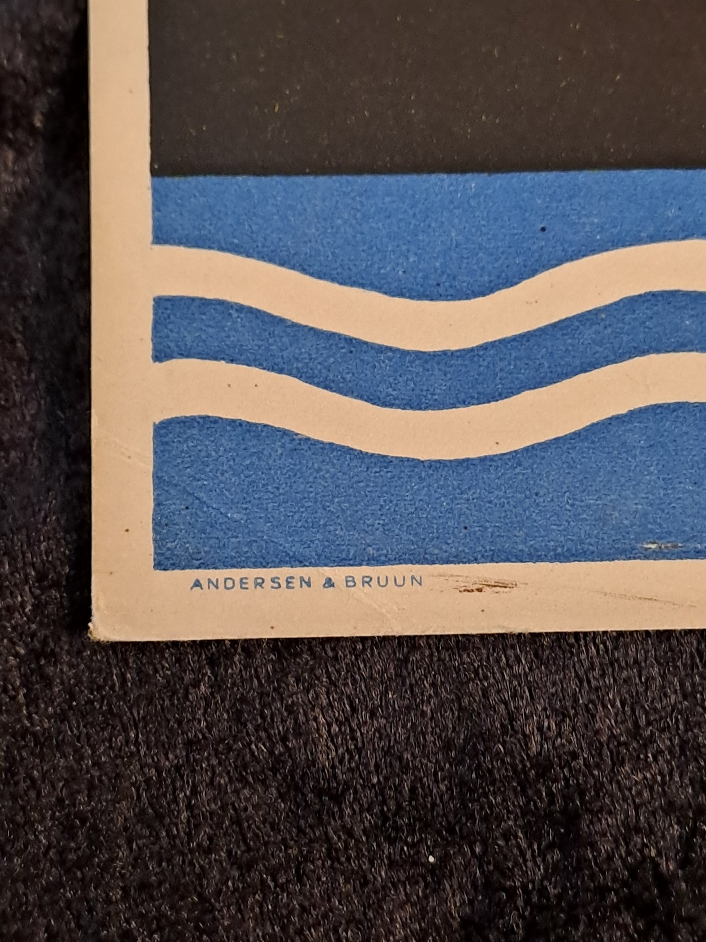 Originalt Mærkatskilt No 147 Andersen & Bruun "Sønderborg Pilsner"