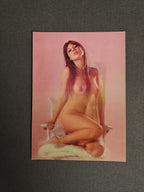 Vintage Erotic Postcard with Changing Effect / Vintage Erotisk Postkort med Skiftende Effekt