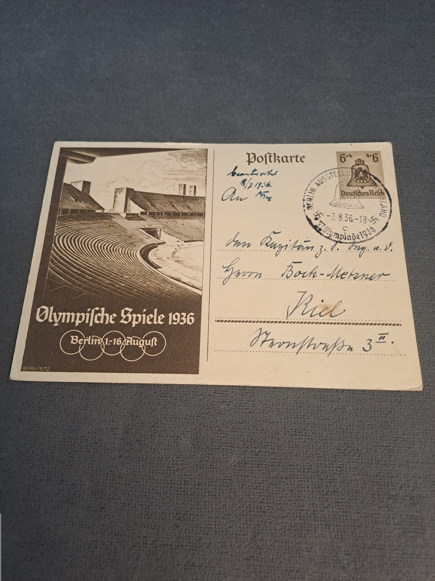 WW2 Postcard Olympische Spiele 1936